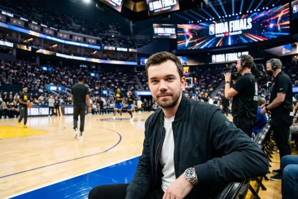 Портрет мужчины на матче NBA